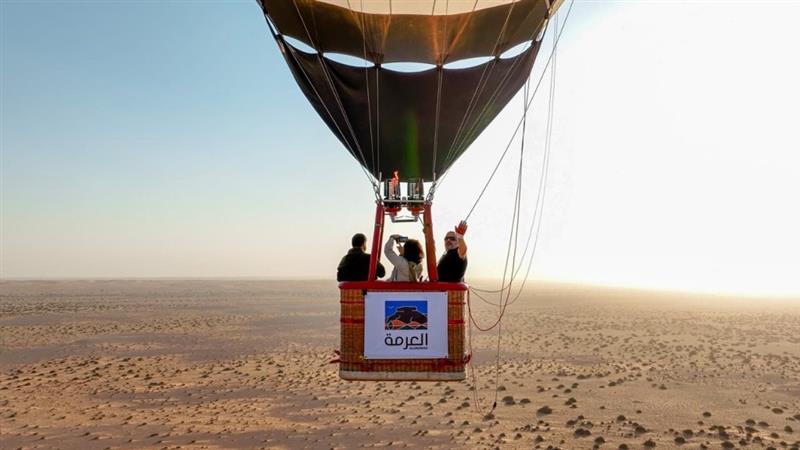 الهيئة تُدخل تجربة المنطاد الهوائي إلى موسم العرمة للسياحة البيئية