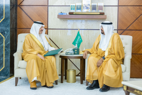 أمير المنطقة الشرقية يستقبل الرئيس التنفيذي لهيئة تطوير محمية الإمام عبدالعزيز بن محمد الملكية